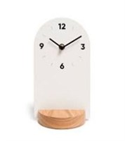 U Brands Desktop Analog Clock, 9.15"  Tall