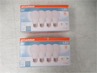 (2) "As Is" SYLVANIA LED Light Bulb, 60W