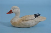 Wooden Snow Goose Signed