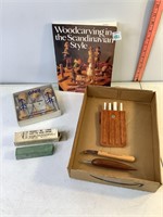 Woodcarving Book, Cutters & Woodcarving Knives