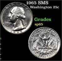 1965 SMS Washington Quarter 25c Grades sp65