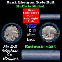 Buffalo Nickel Shotgun Roll in Old Bank Style 'Bel