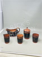 5pcs Athabasca pottery