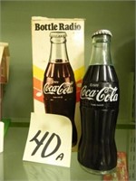 Coca-Cola Bottle Radio w/ Original Box