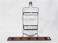 Shower caddy and jacket coat hanger