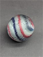 Very Large Red And Blue Onion Skin Marble