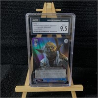 CGC 9.5 Yoda Super Rare Holo