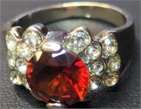 925 stamped gemstone ring size 10