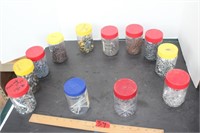Jar of Different Screws, Bolts & More