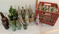 Glass bottles & crates