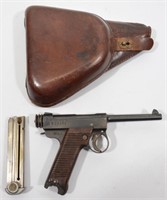 WWII Japanese Nambu Type 14 w/ Clam Shell Holster