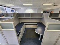 Lot of 20 File cabinets & 60 work station cubicles