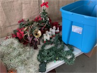 Tote with Christmas decor