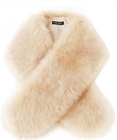 BABEYOND Faux Fur Collar Shawl Womens Faux Fur