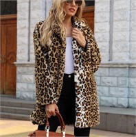 size xl
Women's Leopard Faux Fur Coat Winter