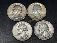 4 SILVER QUARTERS