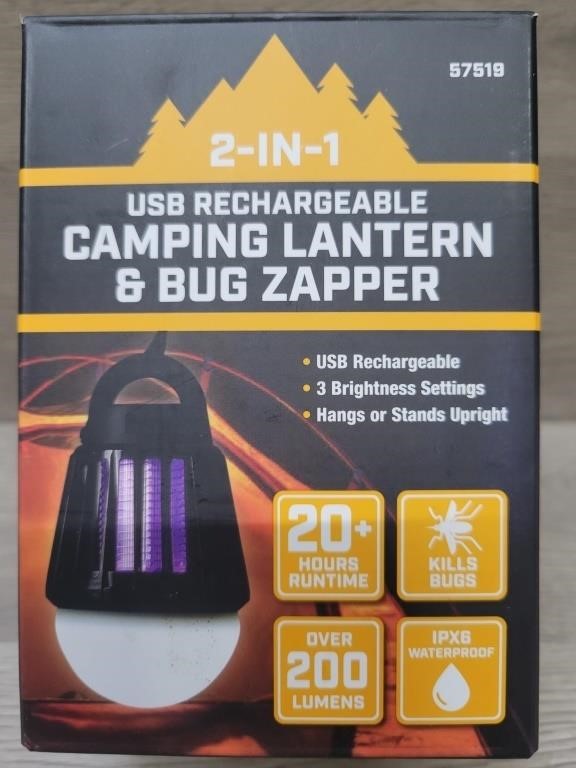 USB Rechargeable Camping Lantern/Bug Zapper