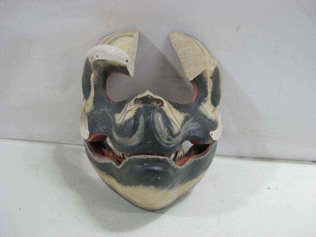 Hand Carved Wood Sculpture/ Mask 8" Tall See Info