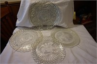 Collection of Four Glass Platters
