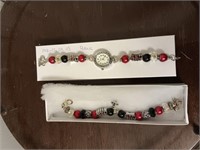 Hand made watch and bracelet playing cards