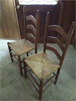 TWO LADDERBACK CHAIRS
