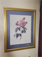 Large Floral Print Wall Art