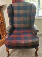 Drexel Plaid Chair NEEDS WORK