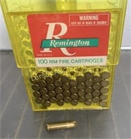 Partcial box of 22 long rifle ammo blanks