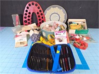 Asst sewing and crochet items