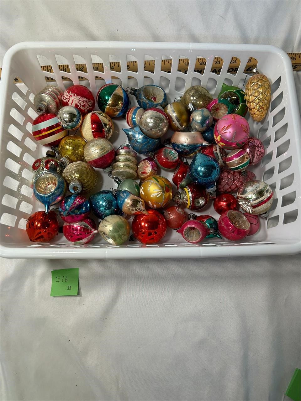 Assorted Vintage Glass Christmas Ornaments