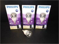 4 New Philips 4.5 W Dimmable Lights