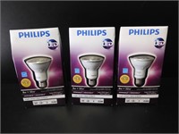 3 New Philips Dimmable Flood Light