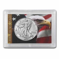 2024 1 Oz Silver Eagle American Flag & Eagle Theme