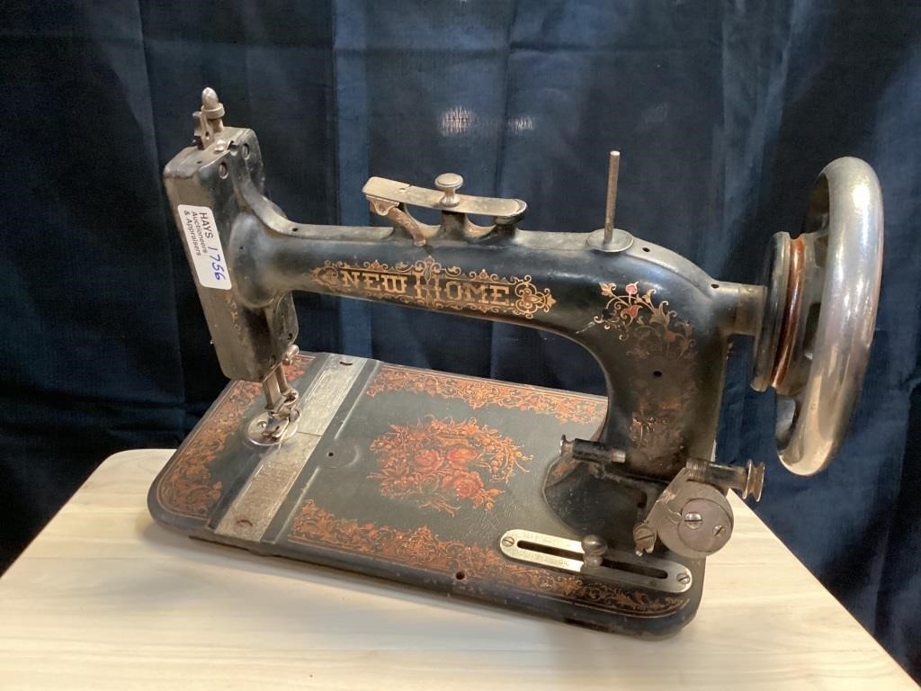 Antique "New Home" Cast metal Sewing Machine