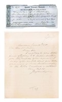 1861 Texas Treasury Warrant-Randolph Signed