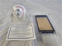 Cy Young Boston Red Sox Gold Card & Baseball