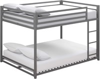 DHP Miles Metal Bunk Bed  Full/Full Silver