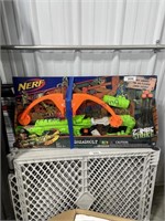 NERF ZOMBIE STRIKE IN OPEN BOX,UNKNOWN IF COMPLETE