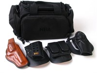 Four Holsters, and Range Bag