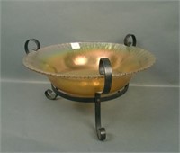 Lancaster Stretch Lg. Flared Console Bowl in Metal