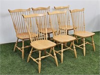 6 MAPLE DINING CHAIRS