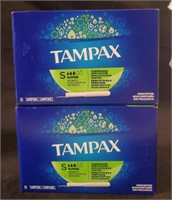 2 Tampax Pearl Super Green 8 count per box