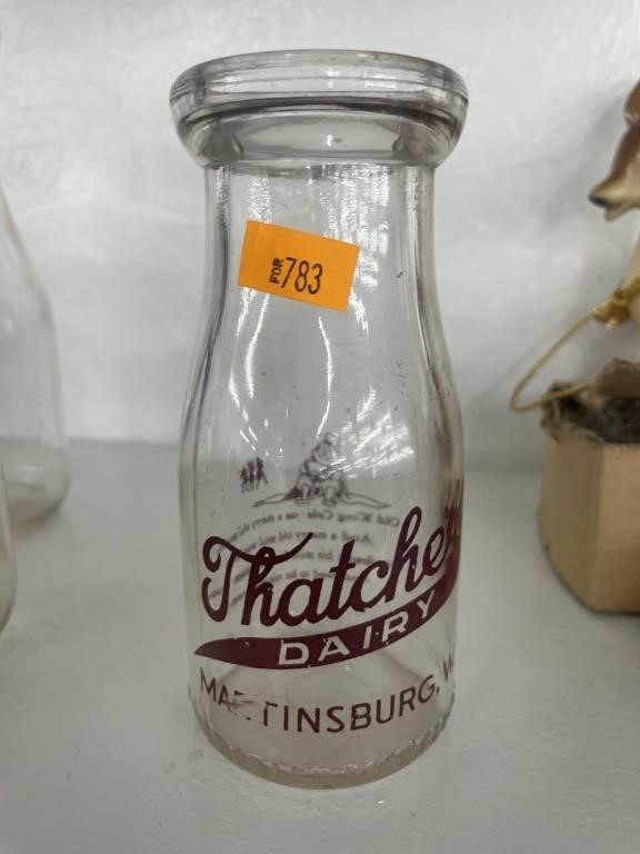 Vintage Thatchers half pint Nursery Rhyme bottle