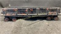 Antique cast iron gondola train car marked No1888