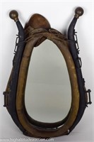 Antique Western Horse Collar / Harness Wall Mirror