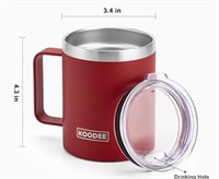 Koodee  12 oz Stainless Steel Insulated  Mug  15$