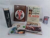 5 ouvrages culinaires vintage dont Pol Martin