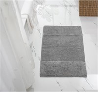 Mohawk End Border  Bath Rug Gray