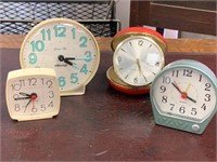Vintage Westclox & Waltham Travel Clocks