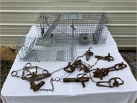 Live Animal Traps/Foothold Steel Traps